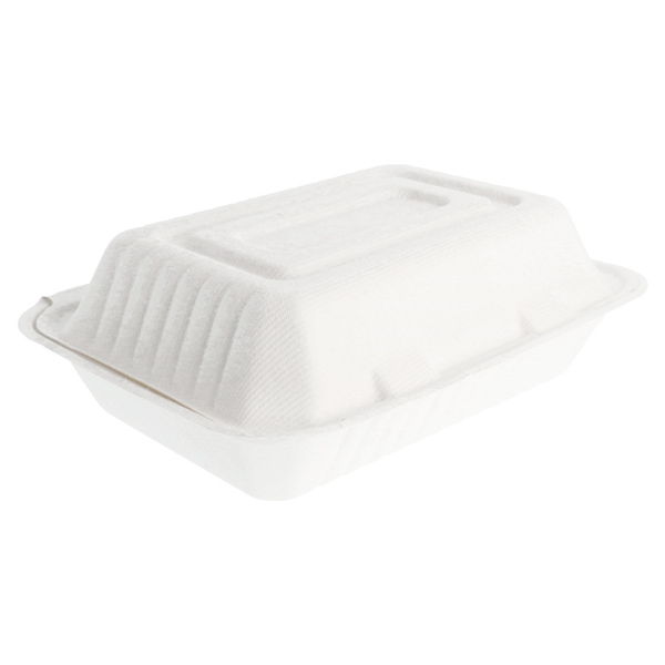 COQUILLES "BIONIC" 1 L 16,5x22,5x6,4 CM BLANC BAGASSE (200 UNITÉ) - Garcia de Pou