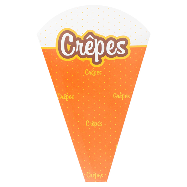 CONES "CRÊPES" 170 G/M2 12x2,5x19 CM BLANC CARTON (2000 UNITÉ) - Garcia de Pou