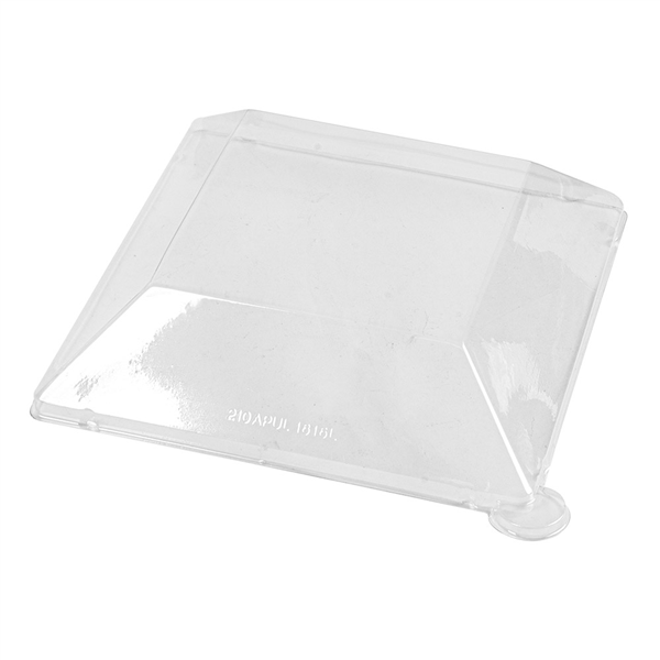 COUVERCLES POUR RÉF. 213.71 "BIONIC"  16x16x4 CM TRANSPARENT PET (400 UNITÉ) - Garcia de Pou