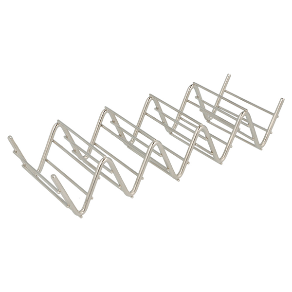 RACK POUR 4/5 TACOS "ARTINOX"  19,7x6,4x3,8 CM ARGENTE INOX (1 UNITÉ) - Garcia de Pou