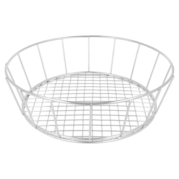 BASKET ROND "ARTINOX"  Ø 24,1x7 CM ARGENTE INOX (12 UNITÉ) - Garcia de Pou