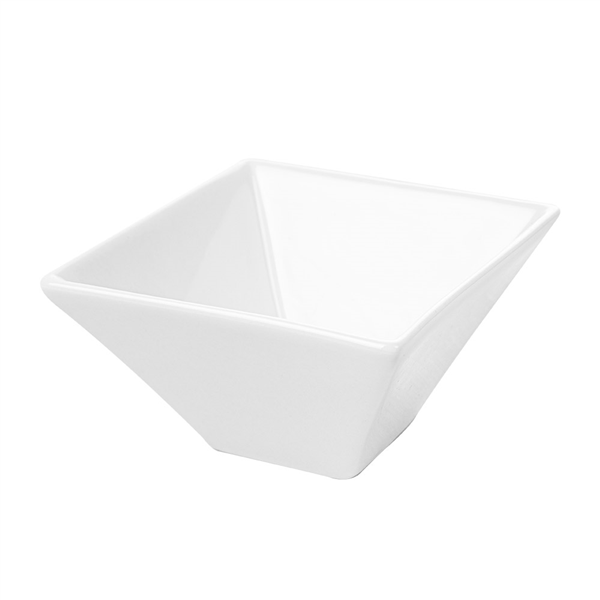 BOLS CARRÉS 300 ML 12,2x6 CM BLANC PORCELAINE (6 UNITÉ) - Garcia de Pou