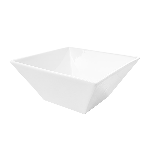 BOLS CARRÉS 1000 ML 17,5x7 CM BLANC PORCELAINE (3 UNITÉ) - Garcia de Pou