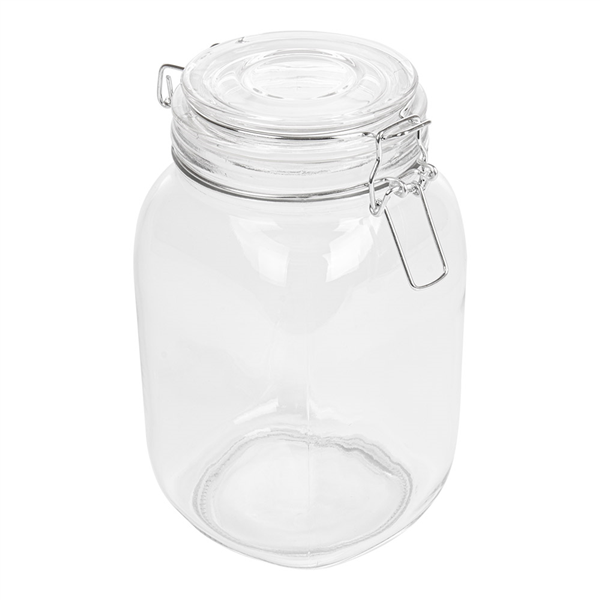 POT STOCKAGE + FERMETURE CLIP 1,5 L Ø 10,5x19,5 CM TRANSPARENT VERRE (12 UNITÉ) - Garcia de Pou