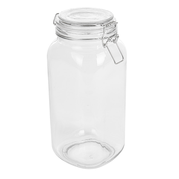 POT STOCKAGE + FERMETURE CLIP 2 L Ø 10,5x26 CM TRANSPARENT VERRE (12 UNITÉ) - Garcia de Pou