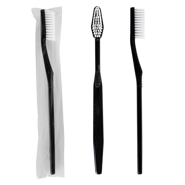 BROSSES À DENTS EN SACHETS  15,5x1x1,5 CM NOIR PS (100 UNITÉ) - Garcia de Pou