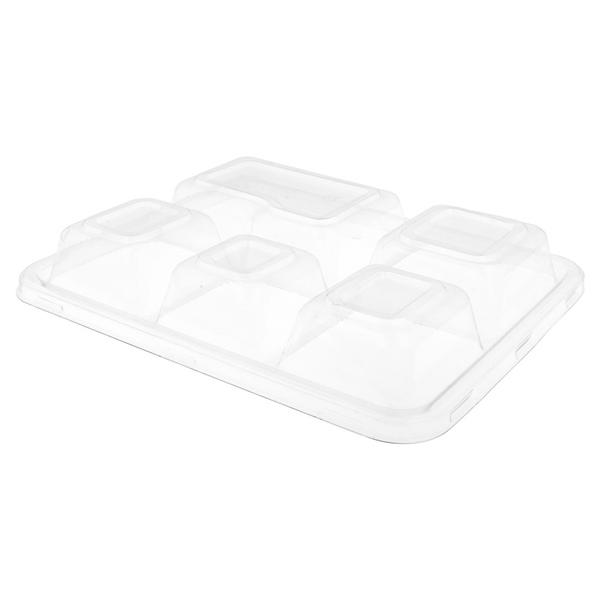 COUVERCLES POUR PLATEAUX 221.92 "BIONIC"  27x22x3,6 CM TRANSPARENT PET (250 UNITÉ) - Garcia de Pou