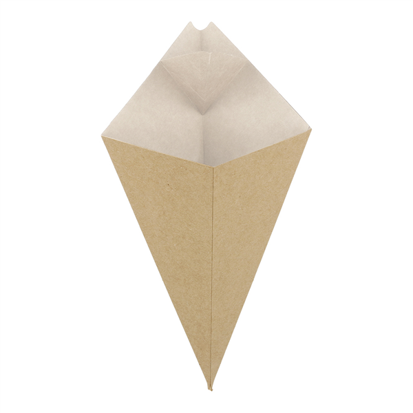 CORNETS AVEC LANGUETTES THEPACK 100 G 21x12,5 CM NATUREL/BLANC CARTON NANO-MICRO (1600 UNITÉ)