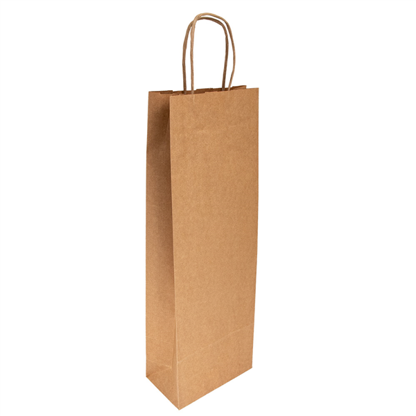 SACS SOS AVEC ANSES 1 BOTEILLE  100 G/M2 14+8x40 CM NATUREL KRAFT (250 UNITÉ) - Garcia de Pou