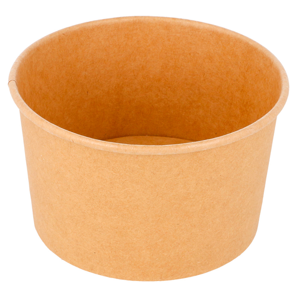 POTS À GLACES 240 ML 250 + 18 PE G/M2 Ø9,4x5,5 CM MARRON CARTON (2000 UNITÉ) - Garcia de Pou