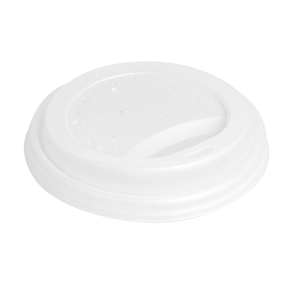 COUVERCLES POUR GOBELETS 360 ML "BIODEGRADABLE"  BLANC CPLA (1000 UNITÉ) - Garcia de Pou