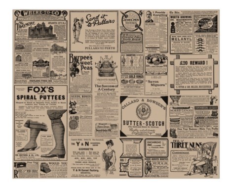 PAPIER INGRAISSABLE KRAFT "TIMES" 31x38cm 