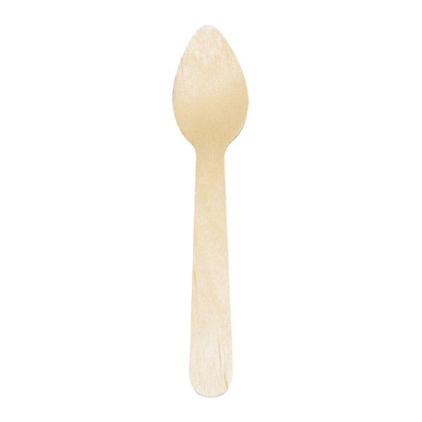 CUILLÈRES À CAFÉ   11 CM NATUREL BOIS (20 UNITÉ)