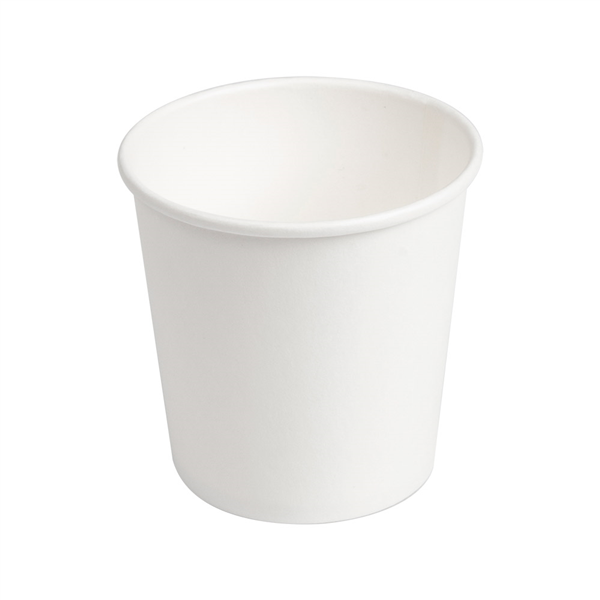 GOBELETS BOISSONS CHAUDES 1 PAROI  120 ML 230 + 18 PE G/M2 Ø6,2x4,5/6 CM BLANC CARTON (400 UNITÉ)