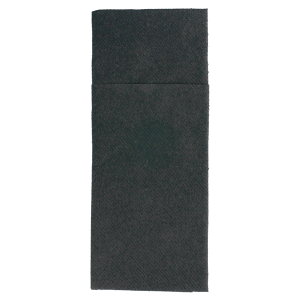 SERVIETTES "CANGURITO"  55 G/M2 33x40 CM NOIR AIRLAID (700 UNITÉ) - Garcia de Pou