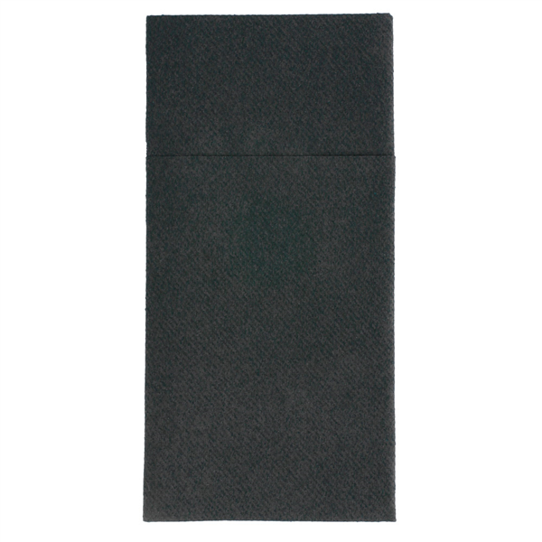 SERVIETTES KANGOUROU  55 G/M2 40x40 CM NOIR AIRLAID (700 UNITÉ) - Garcia de Pou