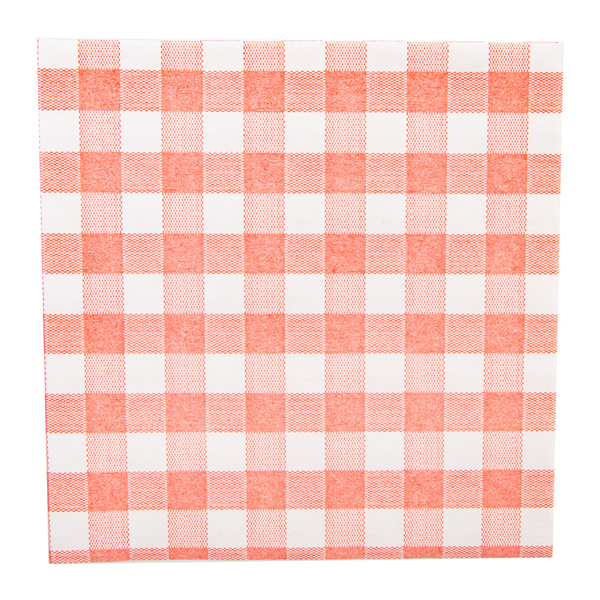 SERVIETTES "LIKE LINEN - VICHY" 70 G/M2 40x40 CM ROUGE SPUNLACE (600 UNITÉ) - Garcia de Pou