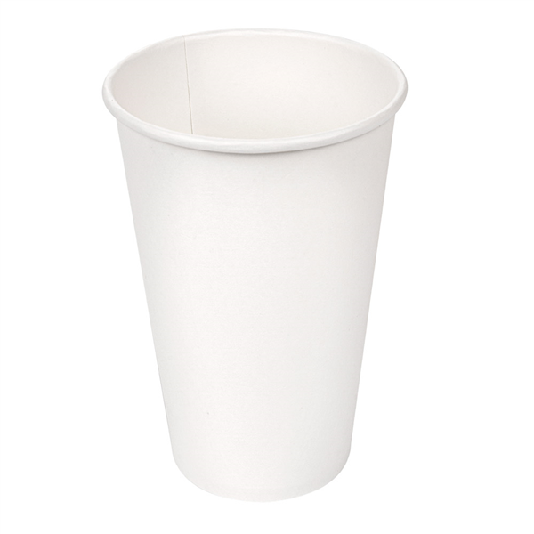 GOBELETS BOISSONS CHAUDES 1 PAROI 480 ML 300 + 18 PE G/M2 Ø9/6x13,2 CM BLANC CARTON (1000 UNITÉ) - Garcia de Pou