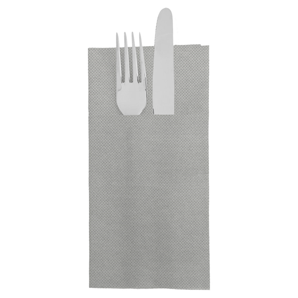 SERVIETTES KANGOUROU "ECOLABEL - DOUBLE POINT" 18 G/M2 39x40 CM GRIS OUATE (1400 UNITÉ) - Garcia de Pou