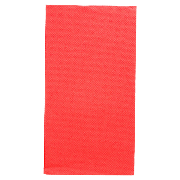 SERVIETTES ECOLABEL P. 1/8 "DOUBLE POINT" 18 G/M2 40x40 CM ROUGE OUATE (1200 UNITÉ) - Garcia de Pou