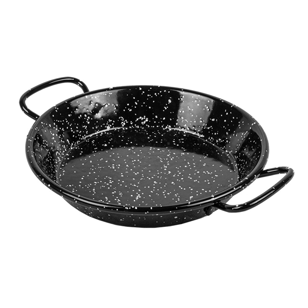 MINI POELE ÉMAILLÉE  Ø15 CM NOIR ACIER (10 UNITÉ) - Garcia de Pou