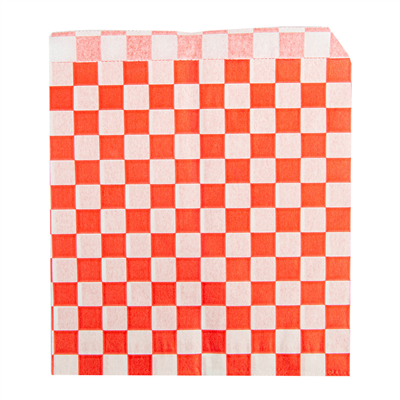 PAPIER INGRAISSABLES OUVERT 2 CÔTÉS FAST FOOD PFAS FREE "FITIPALDI" 35 G/M2 13x14 CM ROUGE PARCH.INGRAISSABLE (1000 UNITÉ)