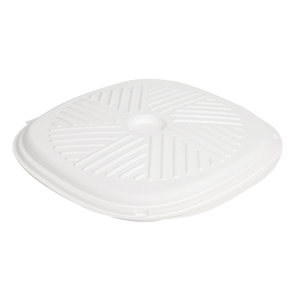 BOÎTES PIZZA "BIONIC"  Ø35x2,8 CM BLANC BAGASSE (100 UNITÉ) - Garcia de Pou