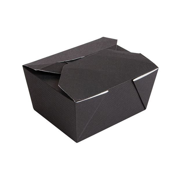 BOÎTES AMÉRICAINES MICRO-ONDABLES "THEPACK" 780 ML 230 + 12PP G/M2 11,3x9x6,3 CM NOIR CARTON ONDULÉ NANO-MICRO (500 UNITÉ) - Garcia de Pou