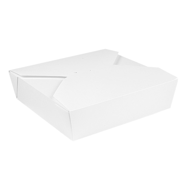 BOÎTES AMÉRICAINES MICRO-ONDABLES "THEPACK" 2910 ML 250 + 12PP G/M2 21,7x21,7x6 CM BLANC CARTON ONDULÉ NANO-MICRO (100 UNITÉ) - Garcia de Pou