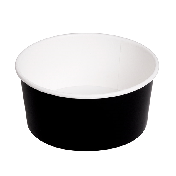 POTS SALADIERS 750 ML 320 + 18 PE G/M2 Ø 14,5/12,5x7 CM NOIR CARTON (500 UNITÉ) - Garcia de Pou