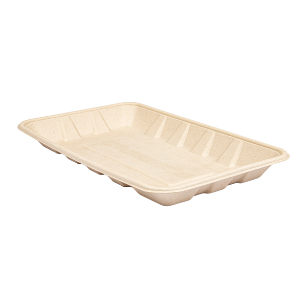 PLATEAUX "BIONIC" 700 ML 27x16,7x2,6 CM NATUREL BAGASSE (400 UNITÉ) - Garcia de Pou