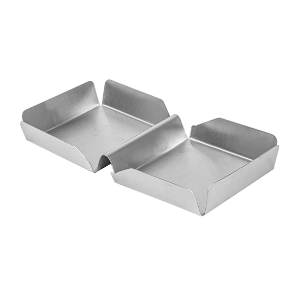 BURGER BOX "ARTINOX"  25,2x13x3 CM ARGENTE INOX (12 UNITÉ) - Garcia de Pou