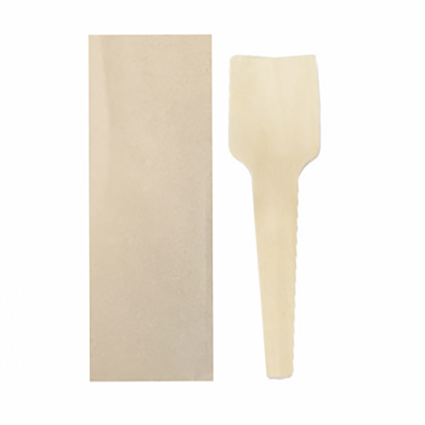 CUILLÈRES À GLACES EN SACHET  7 CM NATUREL BOIS (1000 UNITÉ) - Garcia de Pou