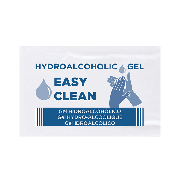GEL HYDROALCOOLIQUE "EASY CLEAN" 2,5 ML 4,5x7 CM (250 UNITÉ) - Garcia de Pou