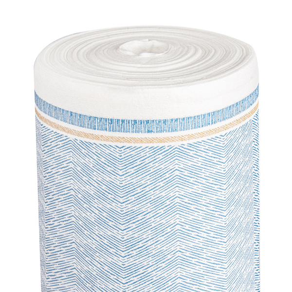 NAPPE "LIKE LINEN - AZUR" 70 G/M2 1,20x25 M BLANC/BLEU SPUNLACE (1 UNITÉ) - Garcia de Pou