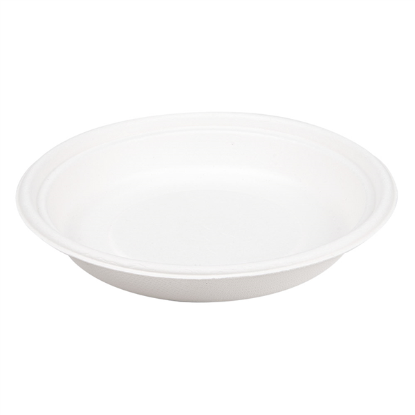 BOLS "BIONIC" 700 ML Ø 20,8x3,4 CM BLANC BAGASSE (400 UNITÉ) - Garcia de Pou