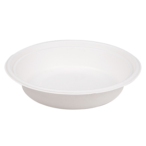 BOLS "BIONIC" 900 ML Ø 20,8x4,4 CM BLANC BAGASSE (400 UNITÉ) - Garcia de Pou