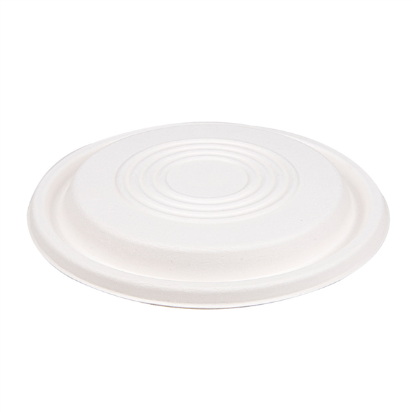 COUVERCLES BAS POUR RÉFÉRENCES 251.53/54/55 "BIONIC"  Ø 21,4x1 CM BLANC BAGASSE (400 UNITÉ) - Garcia de Pou