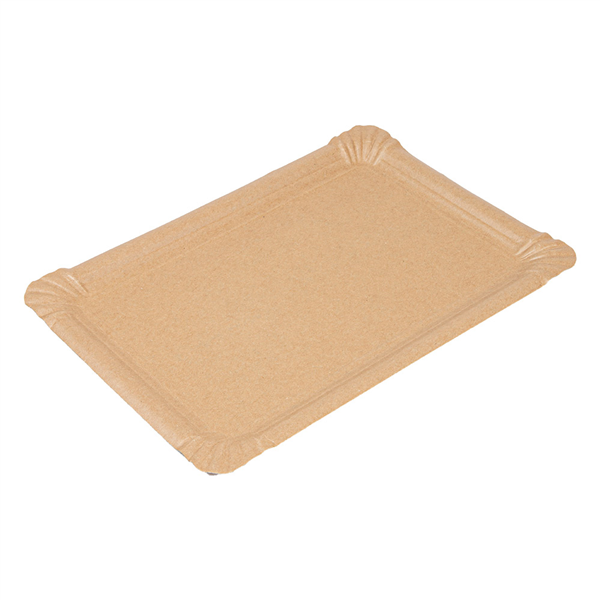 PLATEAUX PÂTISSERIE - MOYENS  400 G/M2 30x21 CM NATUREL KRAFT (125 UNITÉ) - Garcia de Pou