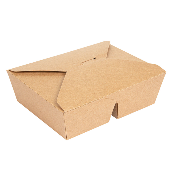 BOÎTES AMÉRICAINES 2 COMPART. 475 + 475 ML 300 + 20 PE G/M2 16,8x13,5x5 CM NATUREL KRAFT (200 UNITÉ) - Garcia de Pou