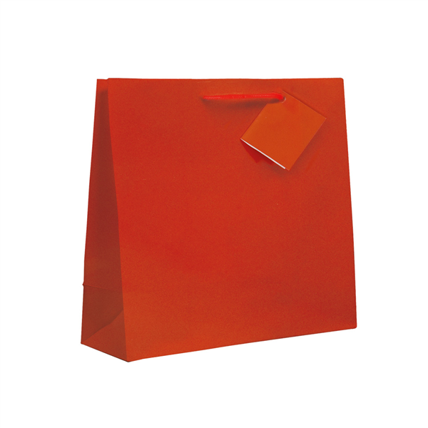 SACS BOUTIQUE ANSES CORDON  150 G/M2 12+7x16 CM ROUGE CELLULOSE (100 UNITÉ) - Garcia de Pou