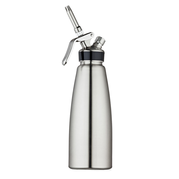 SIPHON CRÈME CHANTILLY 1 L Ø 9,5x26,5 CM ARGENTE INOX (1 UNITÉ) - Garcia de Pou