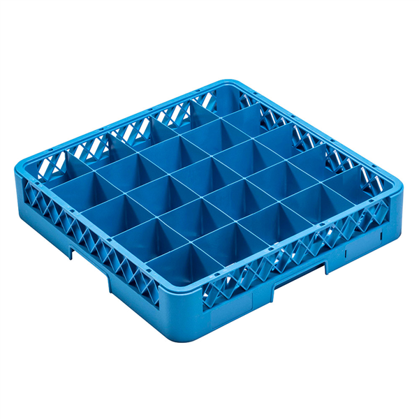 CASIER DE LAVAGE 25 COMPART. VERRES  50x50x10 CM BLEU PP (1 UNITÉ) - Garcia de Pou