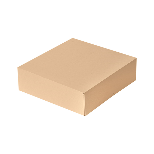 BOÎTES PATISSERIES SANS FENÊTRE "THEPACK" 240 G/M2 23x23x7,5 CM NATUREL CARTON ONDULÉ NANO-MICRO (200 UNITÉ) - Garcia de Pou