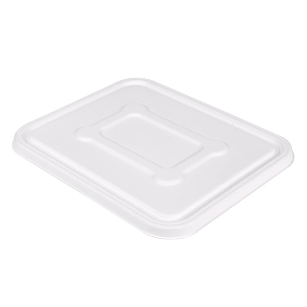 COUVERCLES POUR RÉFÉRENCE 253.80 "BIONIC"  23,9x19,2 CM BLANC BAGASSE (400 UNITÉ) - Garcia de Pou