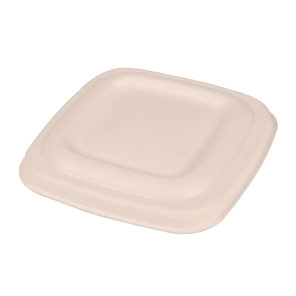 COUVERCLES POUR POTS 253.87/89/91 "BIONIC"  8x8x0,8 CM NATUREL BAGASSE (600 UNITÉ) - Garcia de Pou