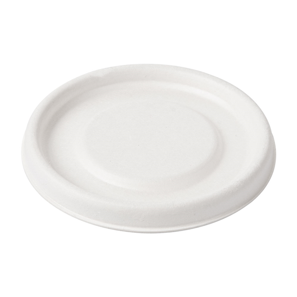 COUVERCLES POUR POTS 150.60 "BIONIC"  Ø 7,7 CM BLANC BAGASSE (1000 UNITÉ) - Garcia de Pou