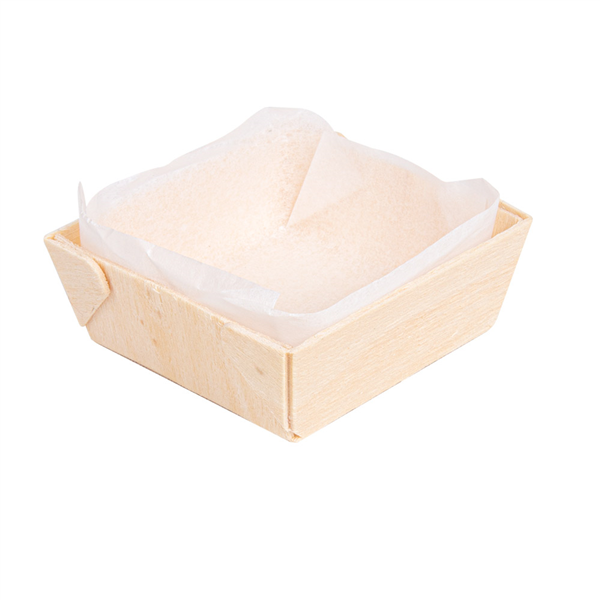 BARQUETTES BOIS + MOULES SILICONÉS 45 ml 7x7x2 CM NATUREL BOIS (300 UNITÉ) - Garcia de Pou