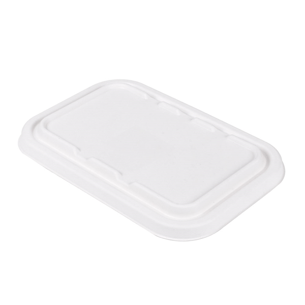 COUVERCLES POUR RÉFÉRENCES 221.38/39 "BIONIC"  22,2x14,7x1,2 CM BLANC BAGASSE (600 UNITÉ) - Garcia de Pou