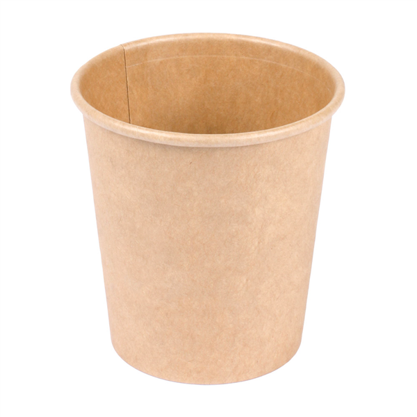 PETITS POTS 120 ML (4 oz) 210 + 18 PE G/M2 Ø6,15/4,5x6,5 CM MARRON CARTON (1000 UNITÉ) - Garcia de Pou